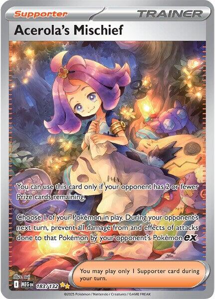Pokemon TCG Acerola's Mischief 183/132 Mega Evolution