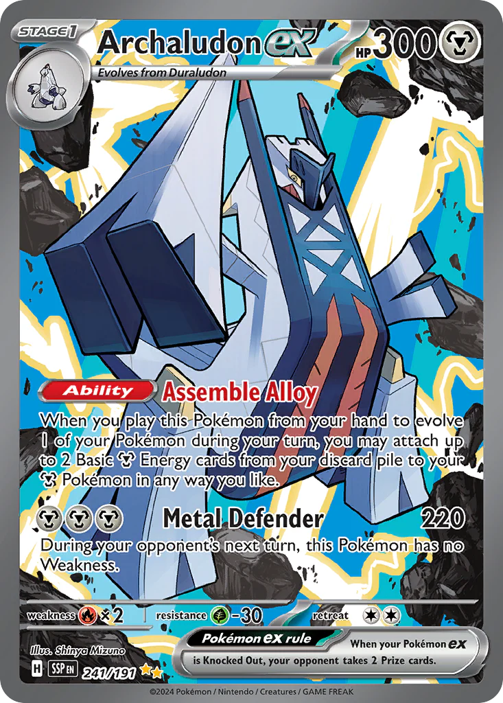 Pokemon TCG Archaludon EX 241/191 Surging Sparks