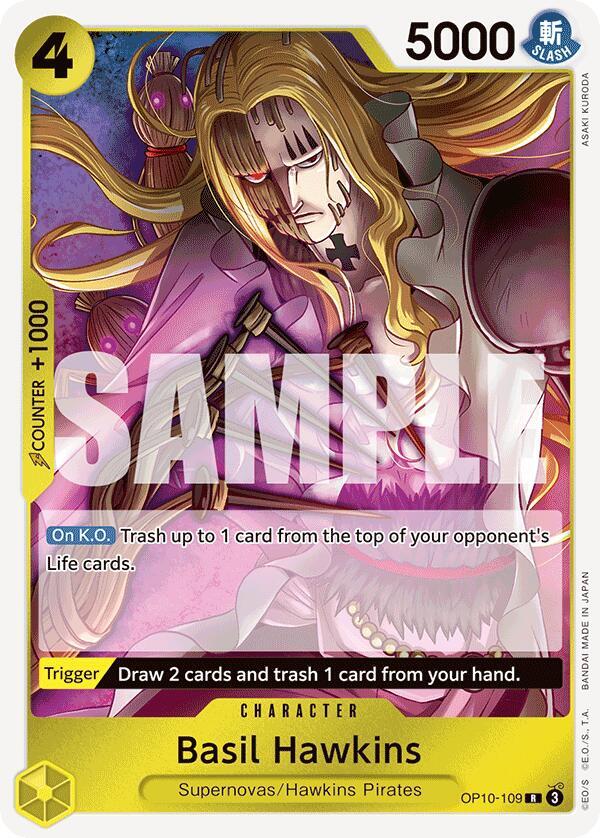 One Piece Card Game Basil Hawkins OP10 Royal Blood OP10-111