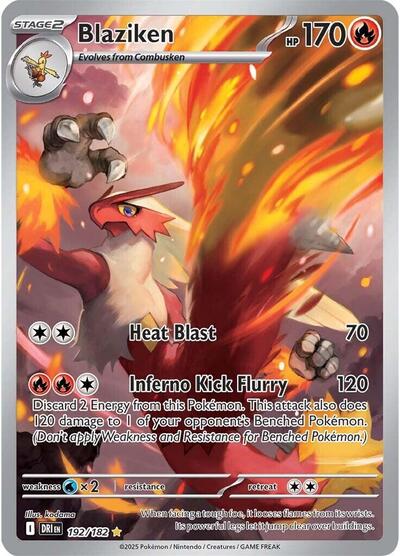 Pokemon TCG Blaziken 192/182 Destined Rivals