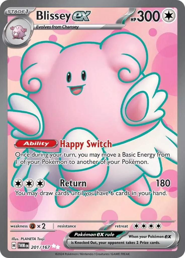 Pokemon TCG Blissey EX 201/167 Twilight Masquerade