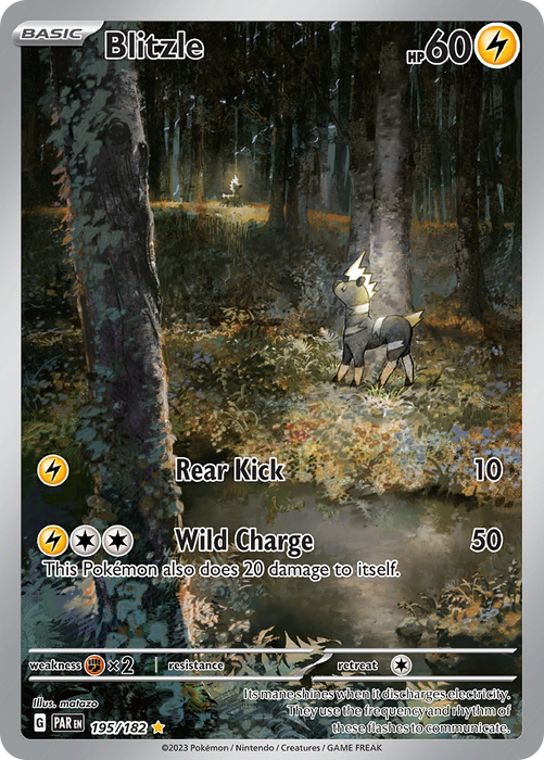 Pokemon TCG Blitzle 195/182 Paradox Rift
