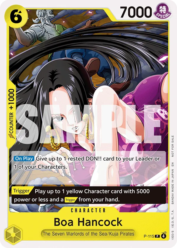 One Piece Card Game Boa Hancock Promo P-115