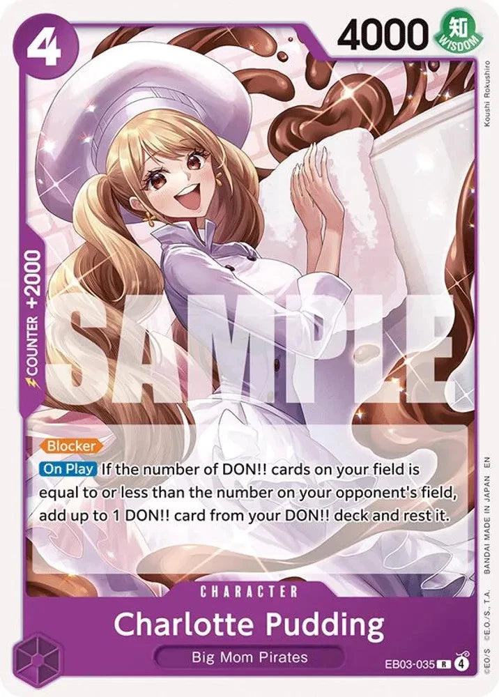 One Piece Card Game Charlotte Pudding EB03 Extra Booster One Piece Heroines Edition EB03-035