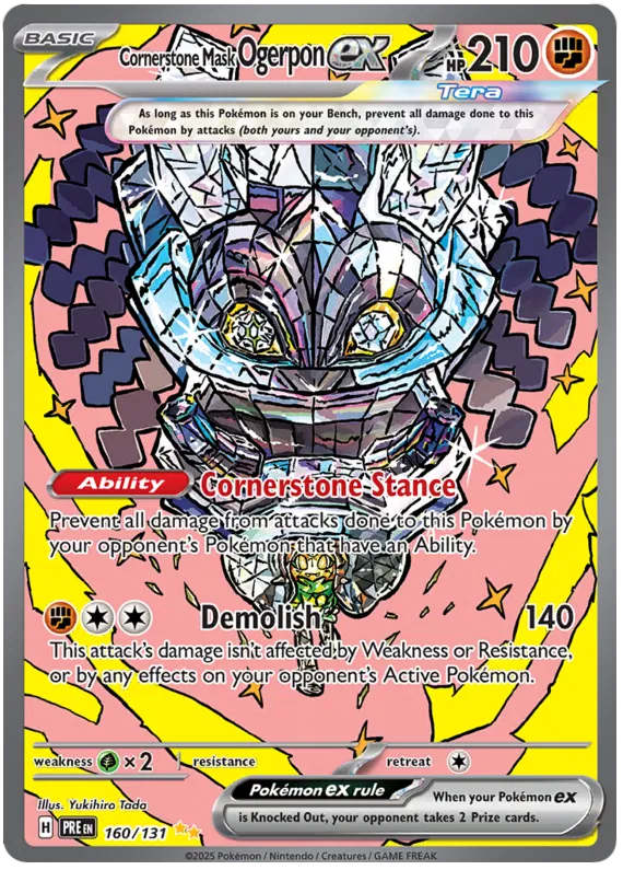 Pokemon TCG Cornerstone Mask Ogerpon 216/187 Terastal Festival
