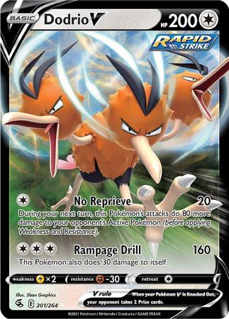 Pokemon TCG Dodrio V 201/264 Fusion Strike