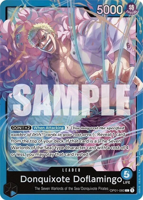 One Piece Card Game Donquixote Doflamingo OP01 Starter Deck OP01-060