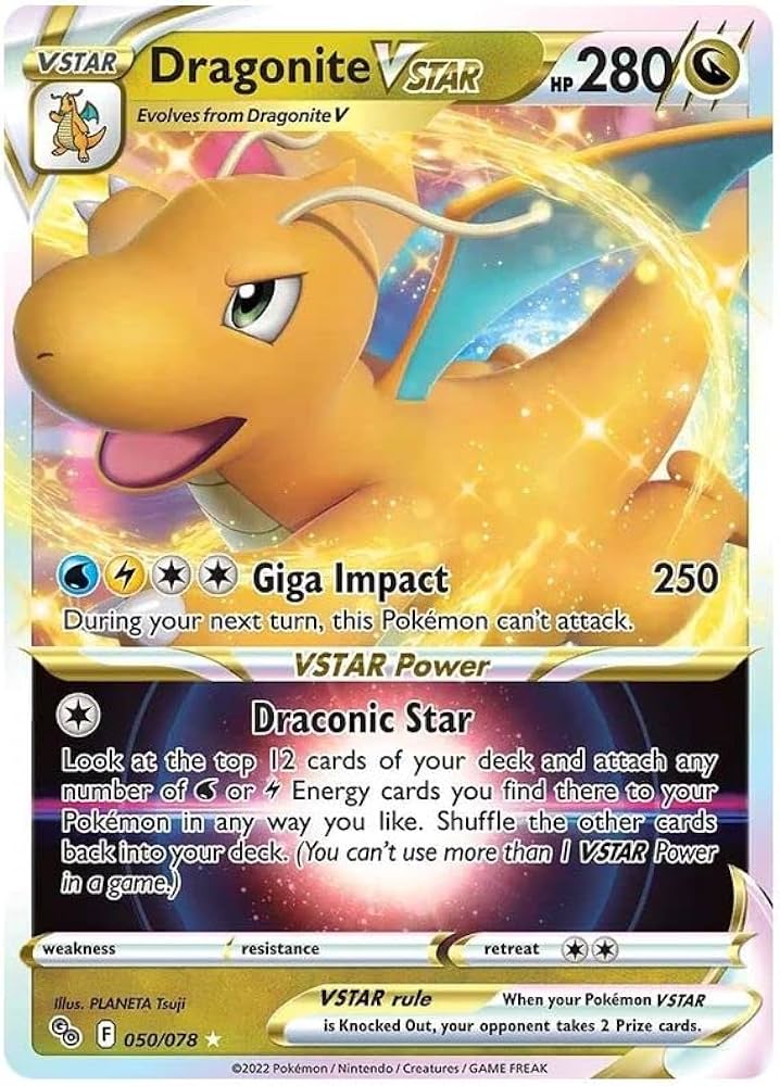 Pokemon TCG Dragonite VSTAR 050/078 Pokemon Go