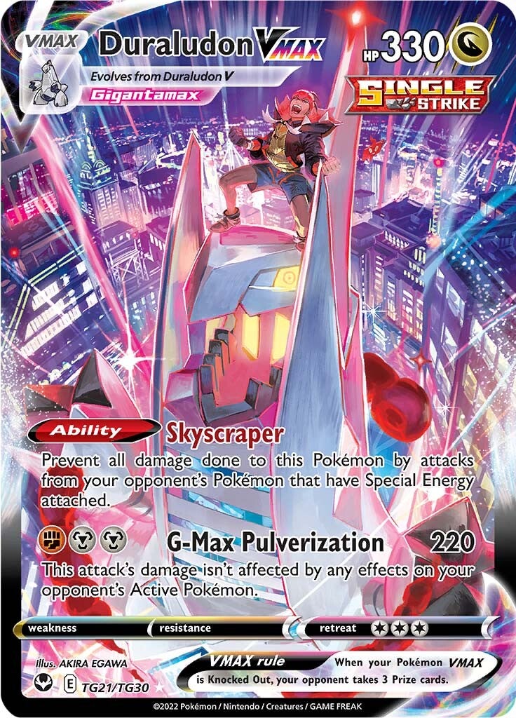 Pokemon TCG Duraludon VMAX TG21/TG30 Silver Tempest