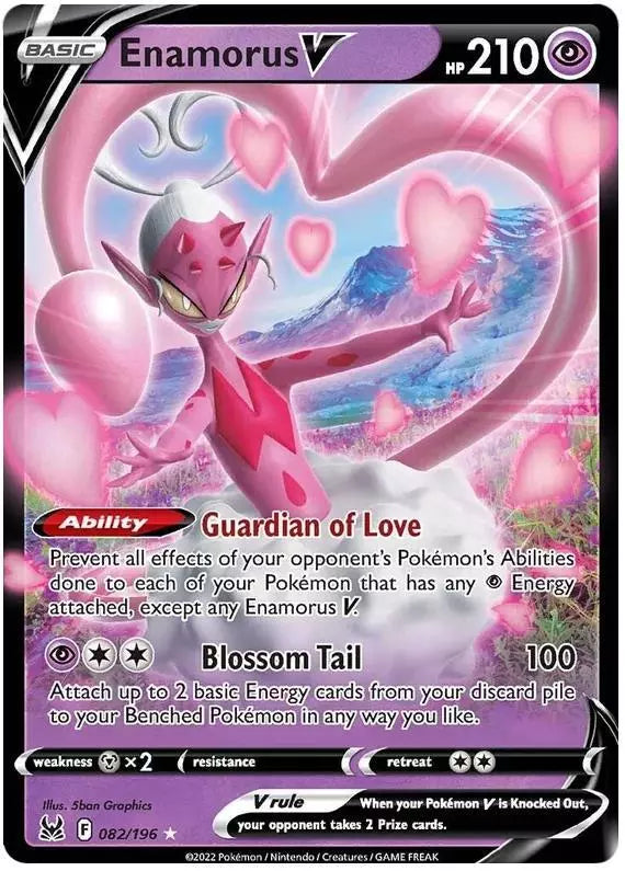 Pokemon TCG Enamorus V 082/196 Lost Origin
