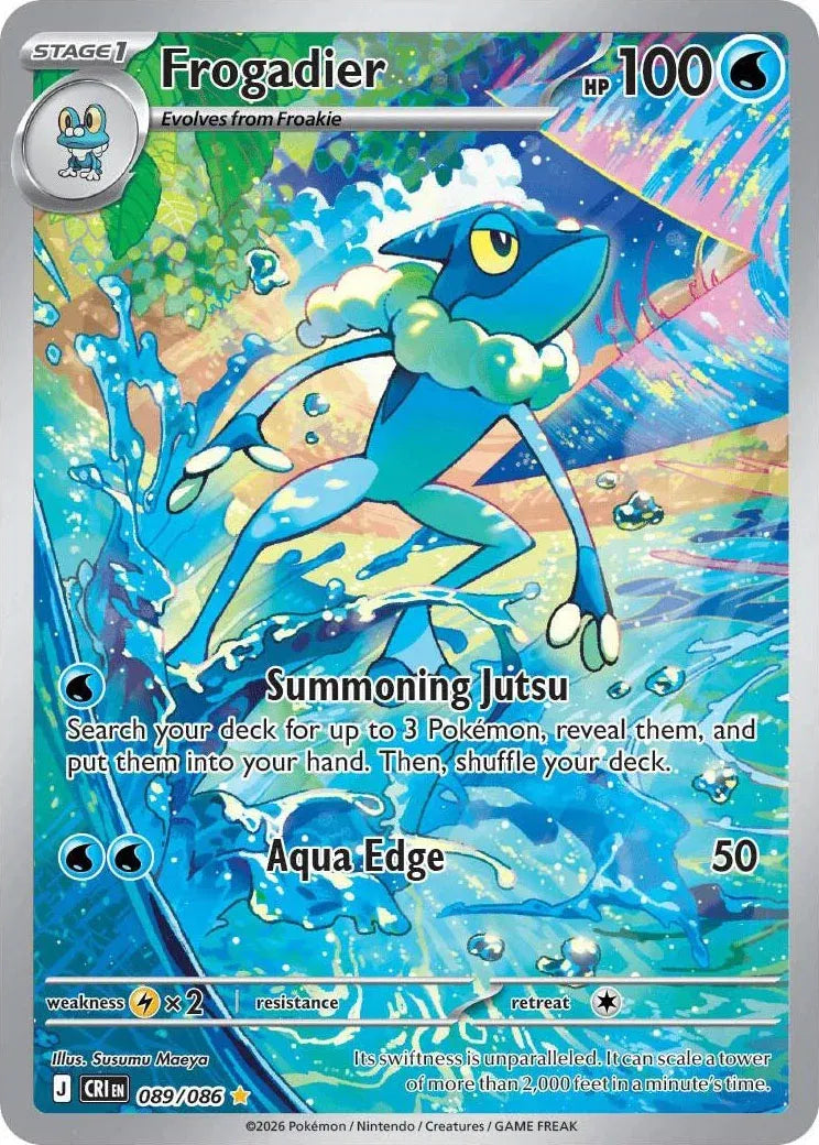 Pokemon TCG Frogadier 089/086 Chaos Rising