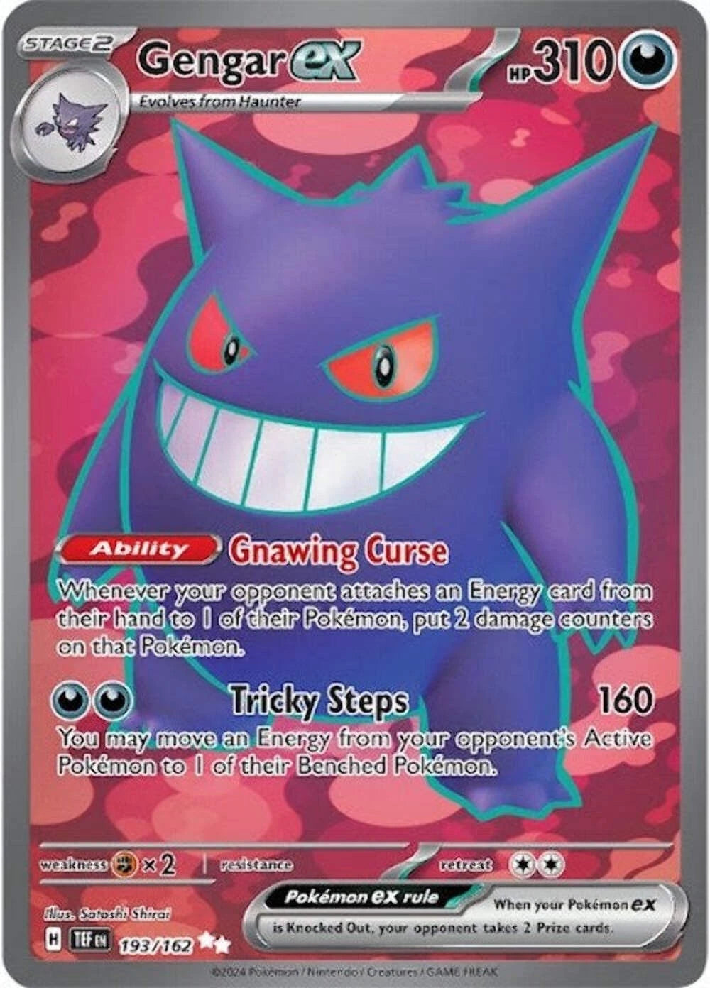 Pokemon TCG Gengar EX 193/162 Temporal Forces