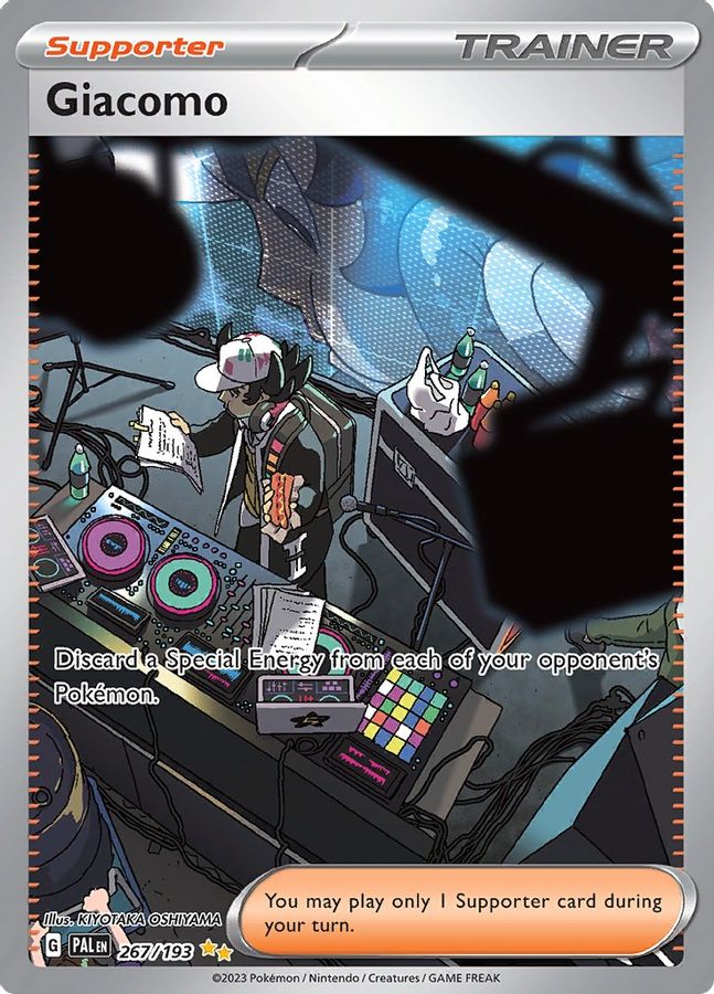 Pokemon TCG Giacomo Full Art Trainer 267/193 Paldea Evolved