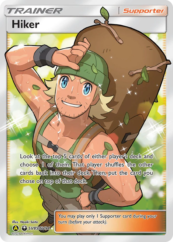 Pokemon TCG Hiker Full Art Trainer SV85/SV94 Hidden Fates