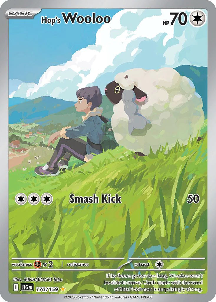 Pokemon TCG Hop's Wooloo 170/159 Journey Together