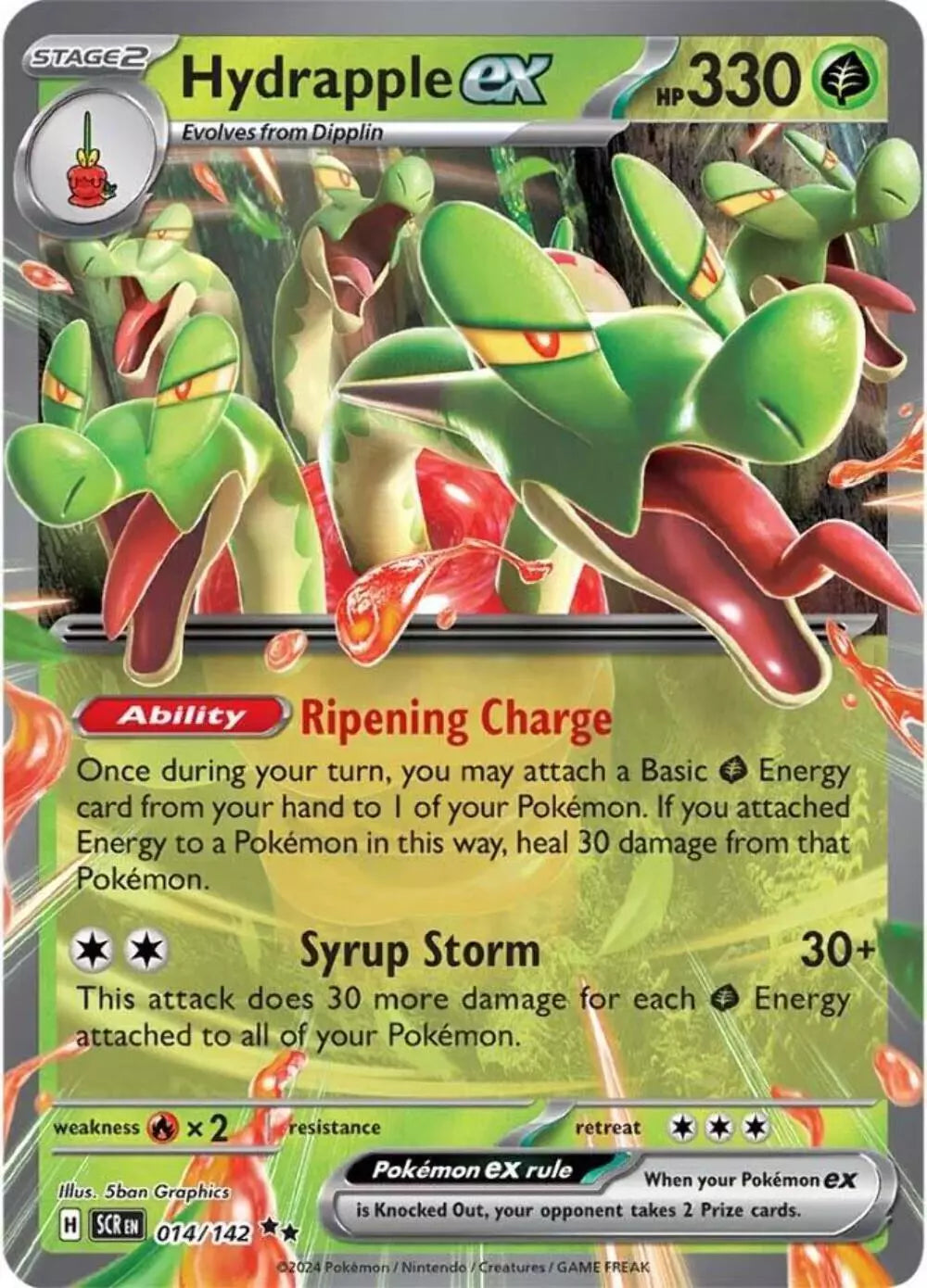 Pokemon TCG Hydrapple EX 014/142 Stellar Crown