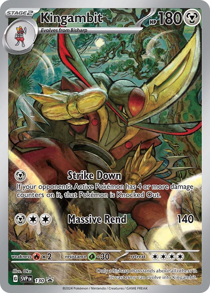 Pokemon TCG Kingambit SVP130 Promo