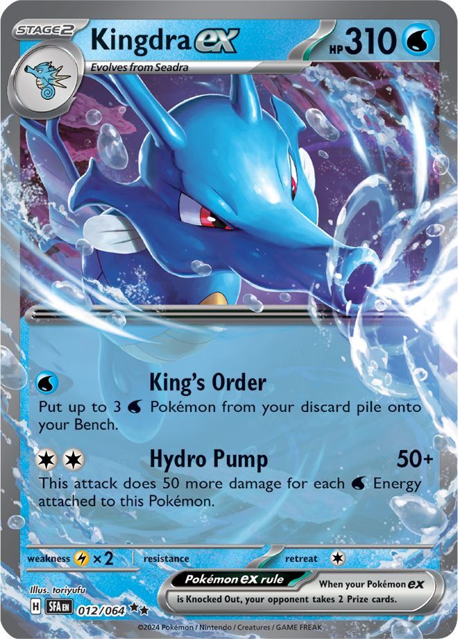 Pokemon TCG Kingdra EX 012/064 Shrouded Fable