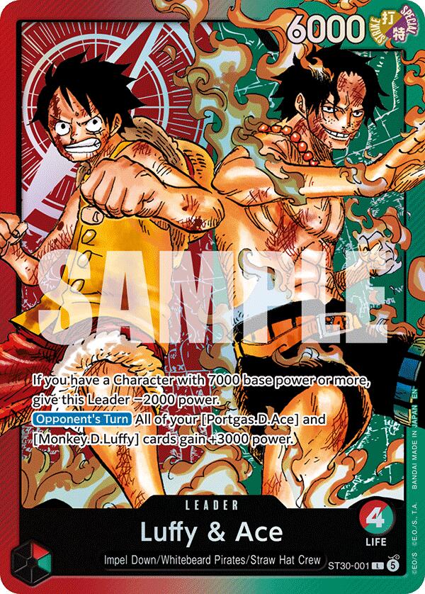 One Piece Card Game Luffy & Ace ST30 Starter Deck ST30-001