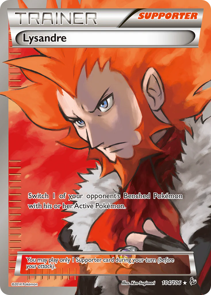 Pokemon TCG Lysandre Full Art Trainer 104/106
