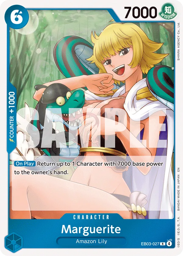 One Piece Card Game Marguerite EB03 Extra Booster One Piece Heroines Edition EB03-027