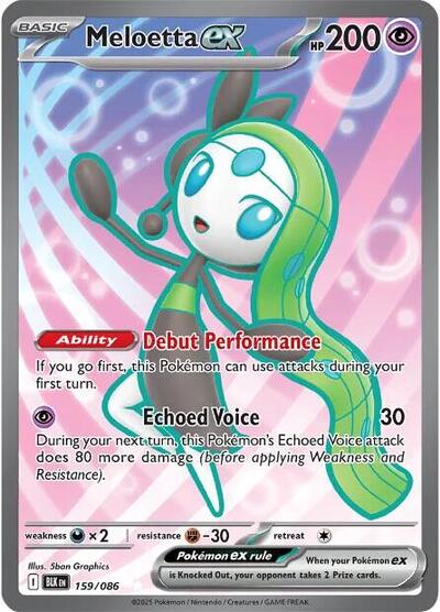 Pokemon TCG Meloetta 159/086 Black Bolt