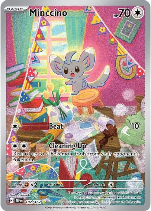 Pokemon TCG Minccino 182/162 Temporal Force