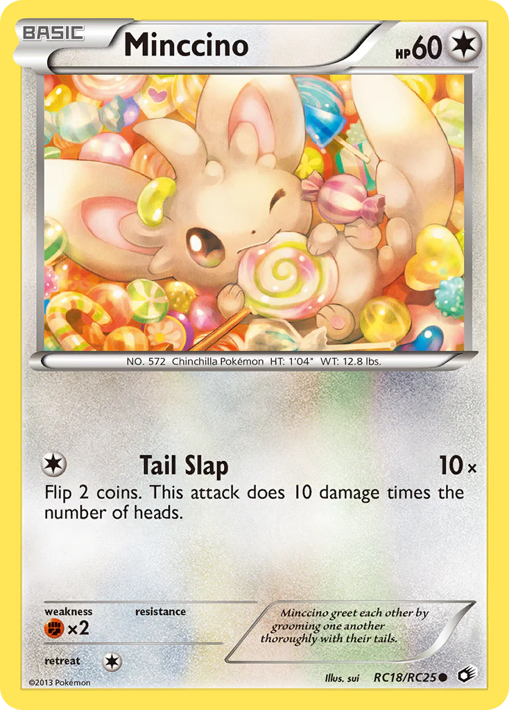 Pokemon TCG Minccino RC18/RC25 Legendary Treasure