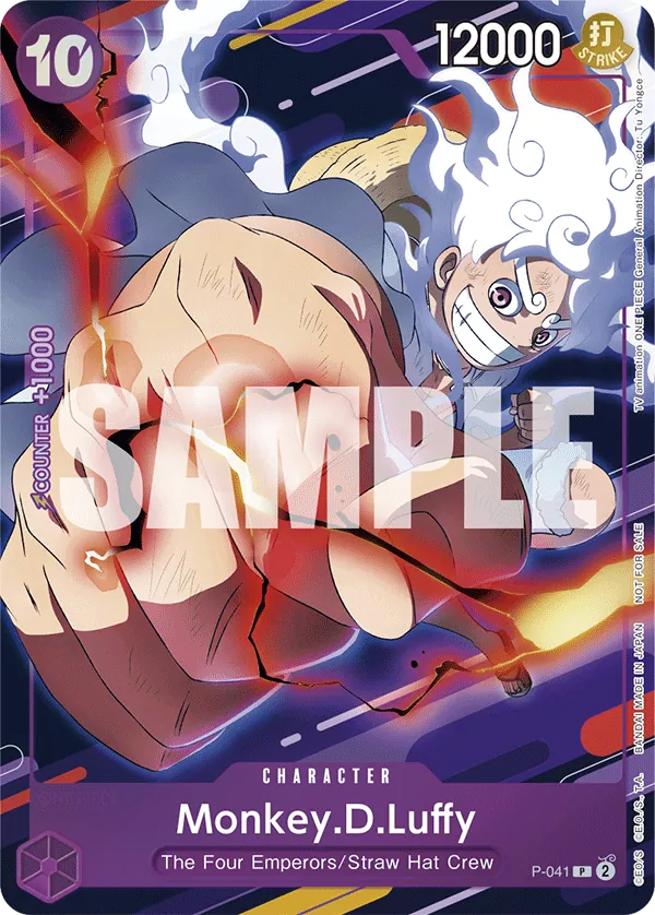 One Piece Card Game Monkey.D.Luffy Championship Participation Promo P-041