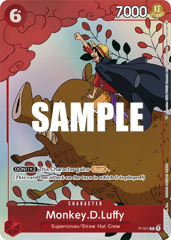 One Piece Card Game Monkey.D.Luffy Gift Collection 2023 P-001