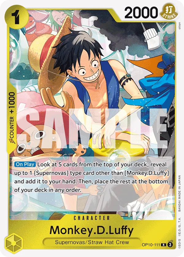 One Piece Card Game Monkey.D.Luffy OP10 Royal Blood OP10-111