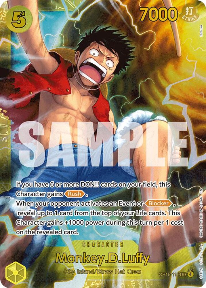 One Piece Card Game Monkey.D.Luffy OP15 Adventure on Kami's Island OP15-119