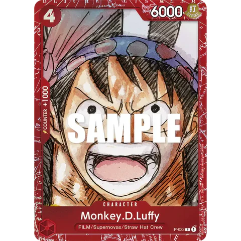 One Piece Card Game Monkey.D.Luffy P-022 Film Red