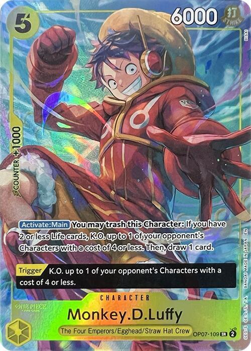 One Piece Card Game Monkey.D.Luffy OP07 Illustration Art Box Vol.3 OP07-109