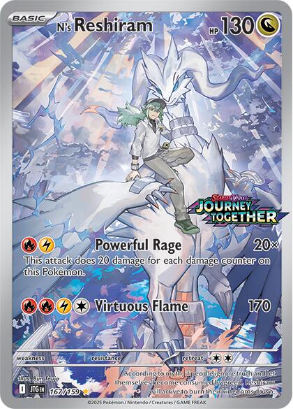 Pokemon TCG N’s Reshiram 167/159 Journey Together