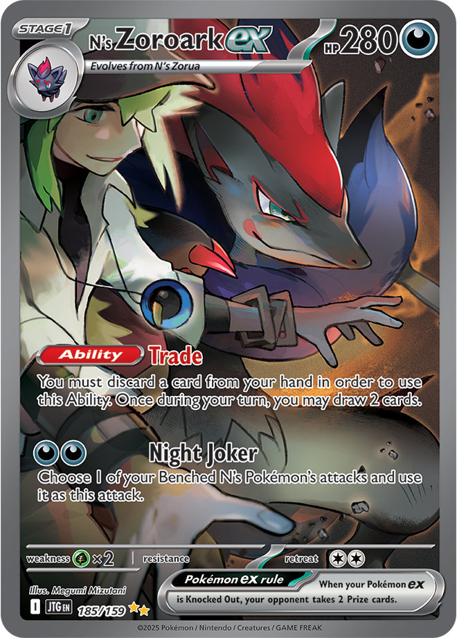 Pokemon TCG N’s Zoroark EX 185/159 Journey Together