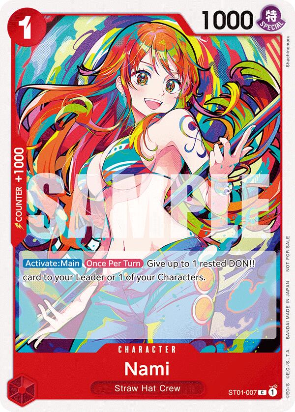 One Piece Card Game Nami New Year Promo ST01-007