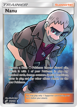 Pokemon TCG Nanu Full Art Trainer 179/181 Team Up