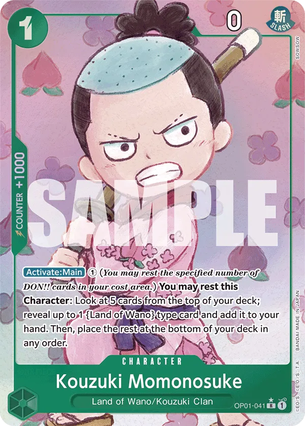 One Piece Card Game Kouzuki Momonosuke PRB01 Premium Booster Box OP01-041