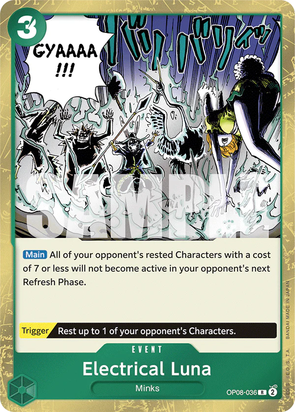 One Piece Card Game Electrical Luna OP08 Two Legends OP08-036