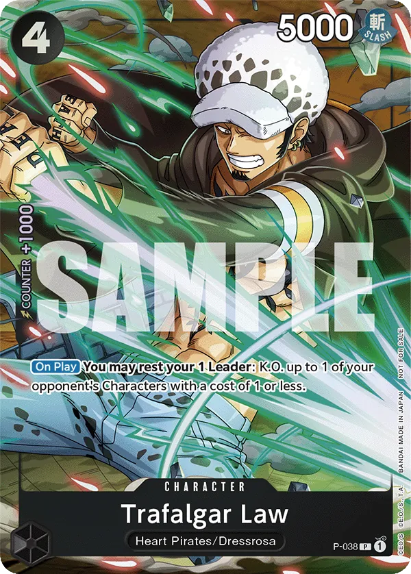 One Piece Card Game Trafalgar Law Promo P-038