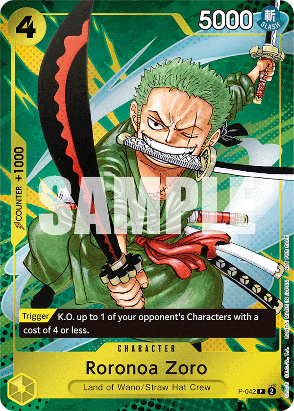 One Piece Card Game Roronoa Zoro Event Pack Vol.3 P-042