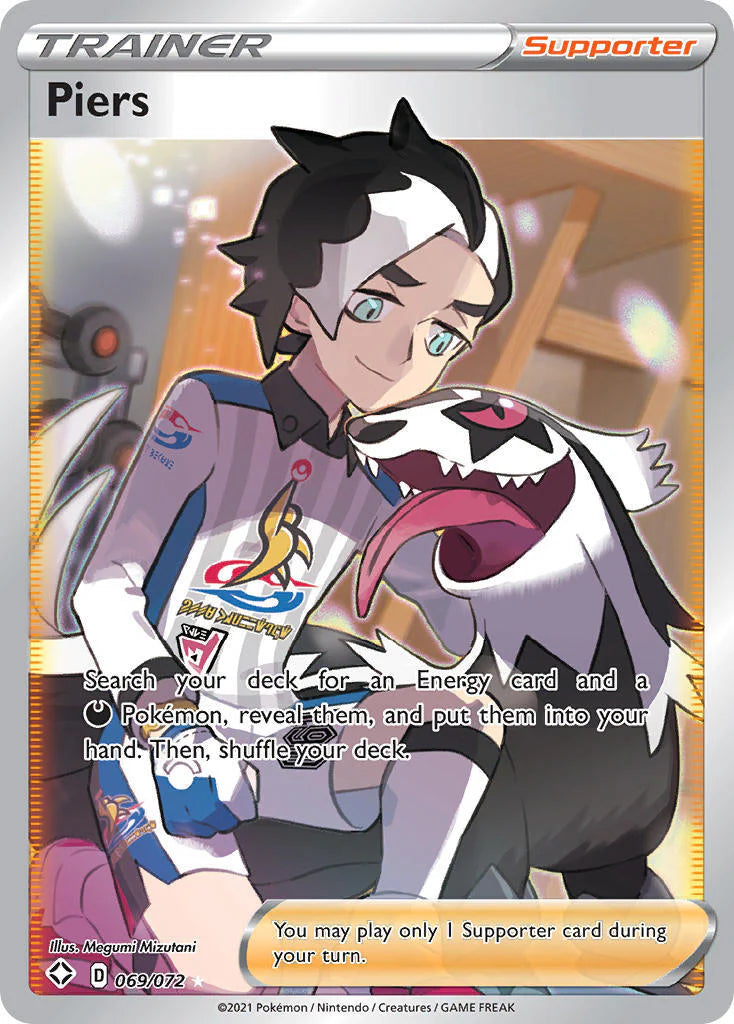 Pokemon TCG Piers Full Art Trainer 069/072 Shining Fates