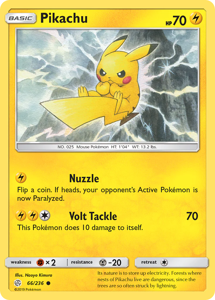 Pokemon TCG Pikachu 66/236 Cosmic Eclipse