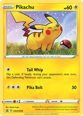 Pokemon TCG Pikachu SWSH039 Promo