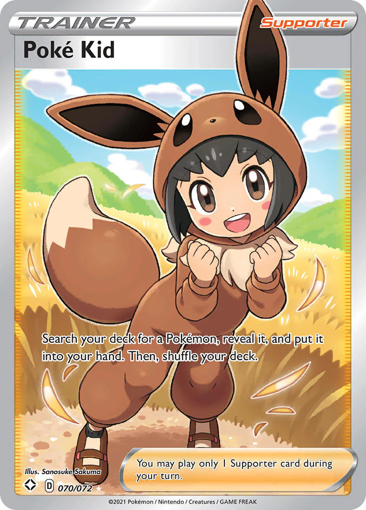 Pokemon TCG Poke Kid Full Art Trainer 070/072 Shining Fates