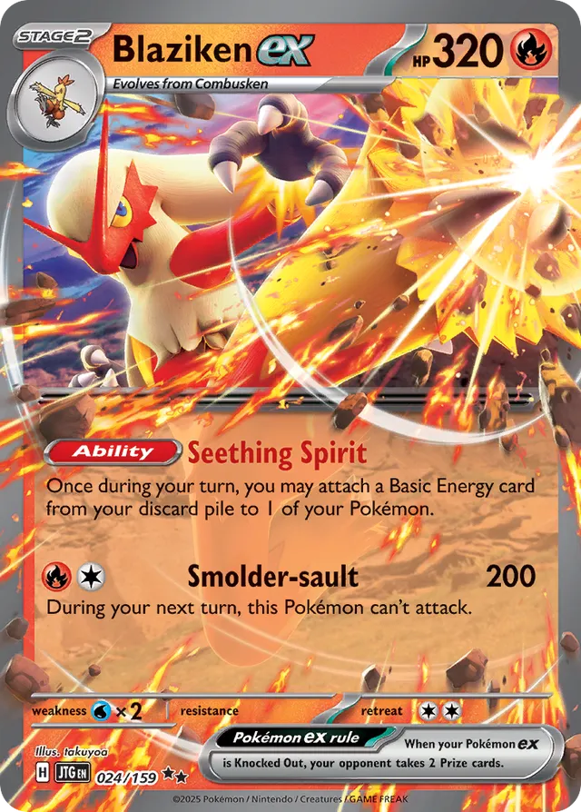 Pokemon TCG Blaziken EX 024/159 Journey Together