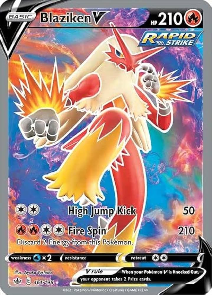 Pokemon TCG Blaziken V 161/198 Chilling Reign