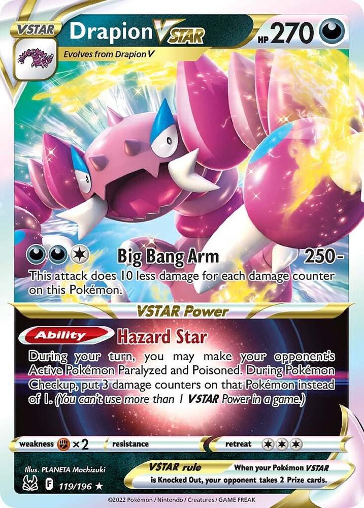 Pokemon TCG Drapion Vstar 119/196 Lost Origins
