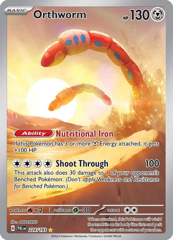 Pokemon TCG Orthworm 224/193 Paldea Evolved